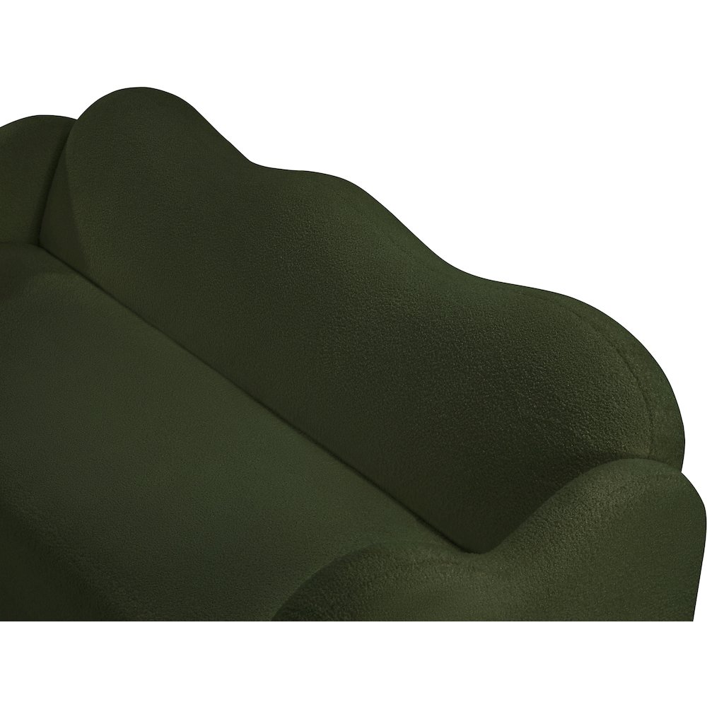 Bloom Green Teddy Fabric Sofa. Picture 10