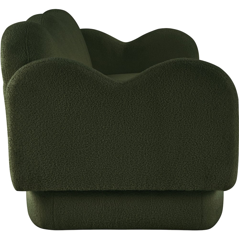 Bloom Green Teddy Fabric Sofa. Picture 3