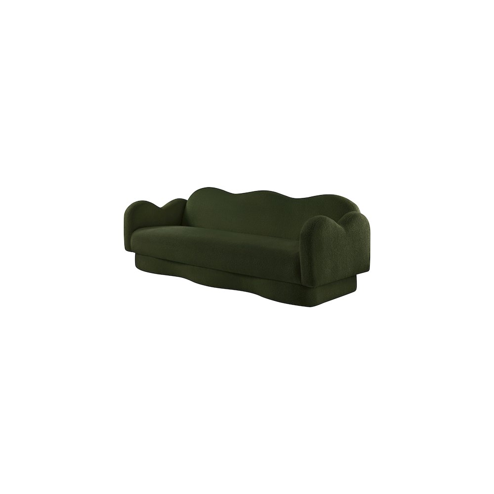 Bloom Green Teddy Fabric Sofa. Picture 6