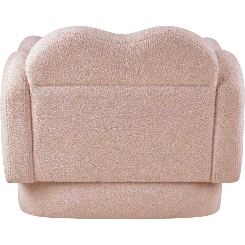 Bloom Pink Teddy Fabric Chair. Picture 4
