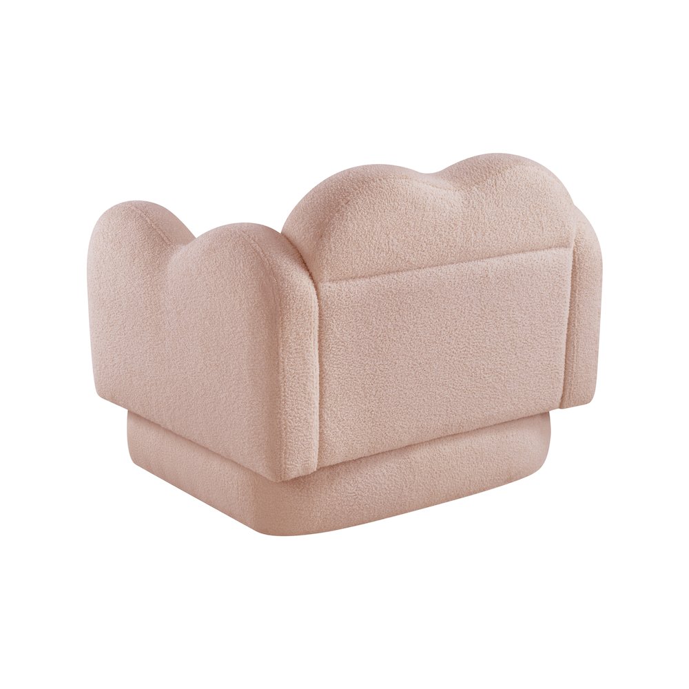 Bloom Pink Teddy Fabric Chair. Picture 7