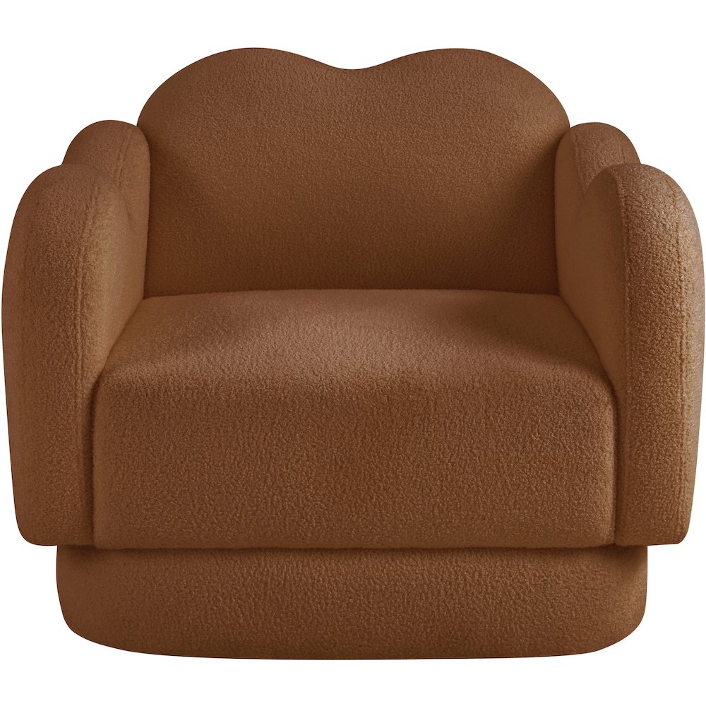 Bloom Saddle Teddy Fabric Chair. Picture 2