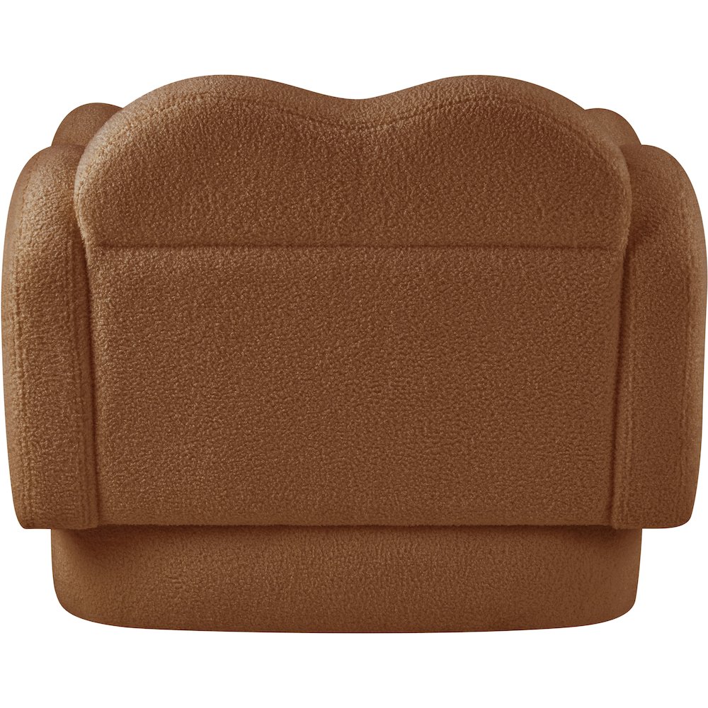 Bloom Saddle Teddy Fabric Chair. Picture 4