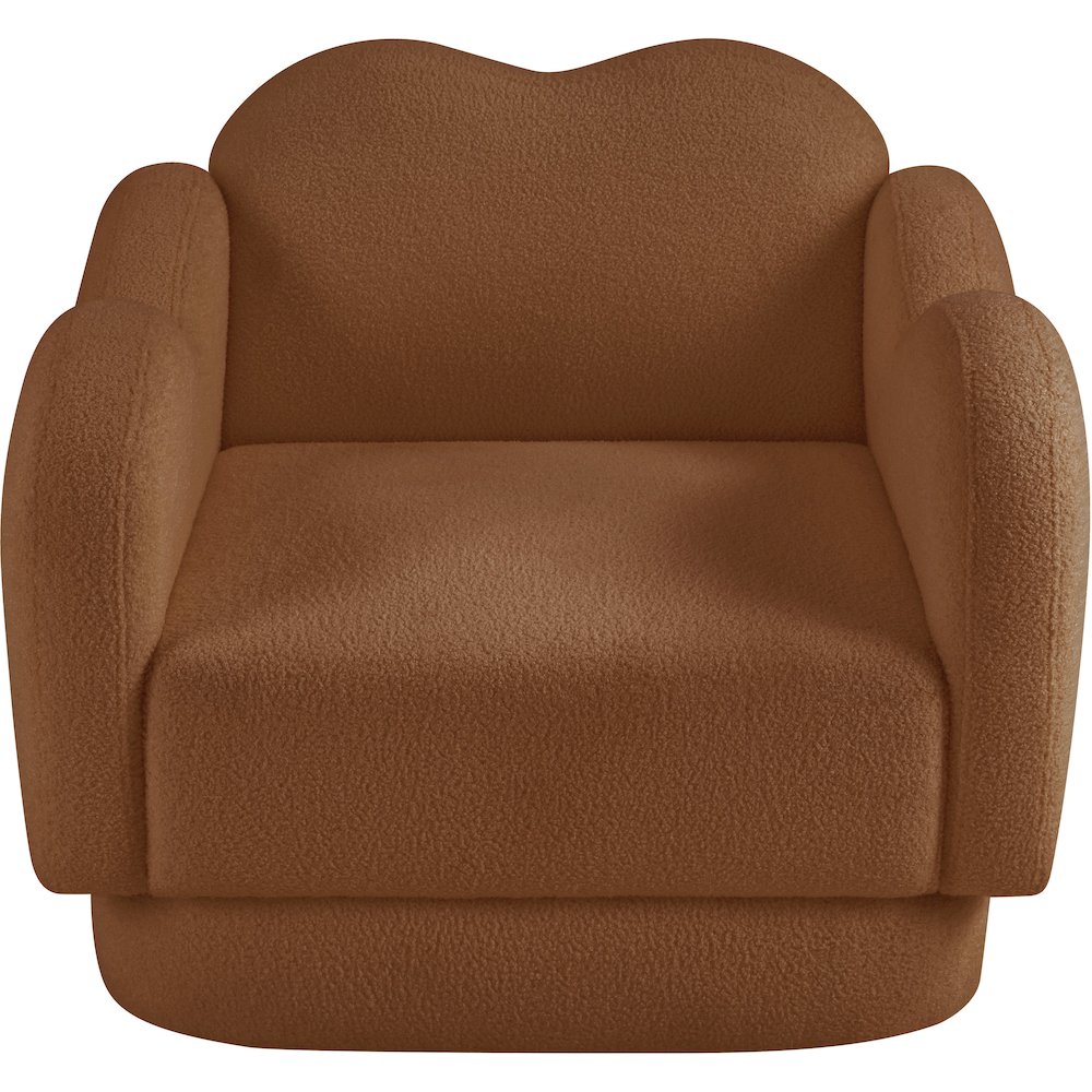 Bloom Saddle Teddy Fabric Chair. Picture 5