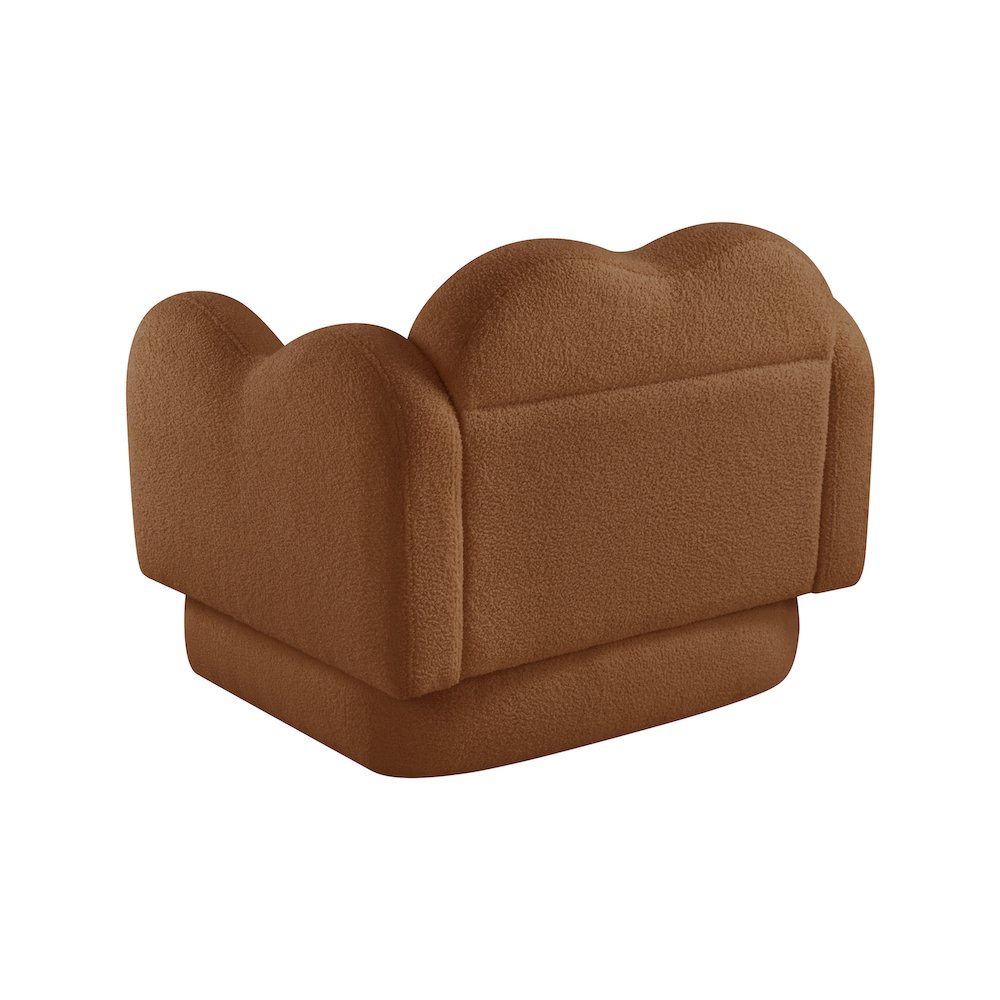 Bloom Saddle Teddy Fabric Chair. Picture 7