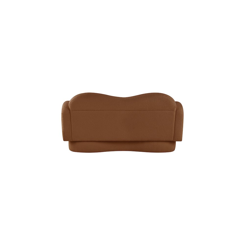 Bloom Saddle Teddy Fabric Loveseat. Picture 4