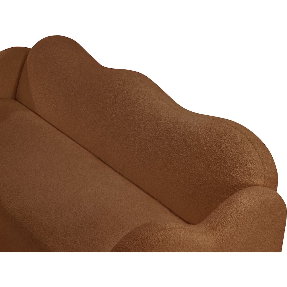 Bloom Saddle Teddy Fabric Sofa. Picture 10