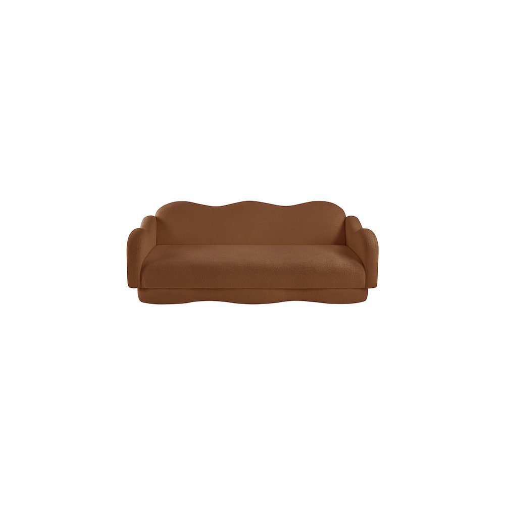 Bloom Saddle Teddy Fabric Sofa. Picture 5
