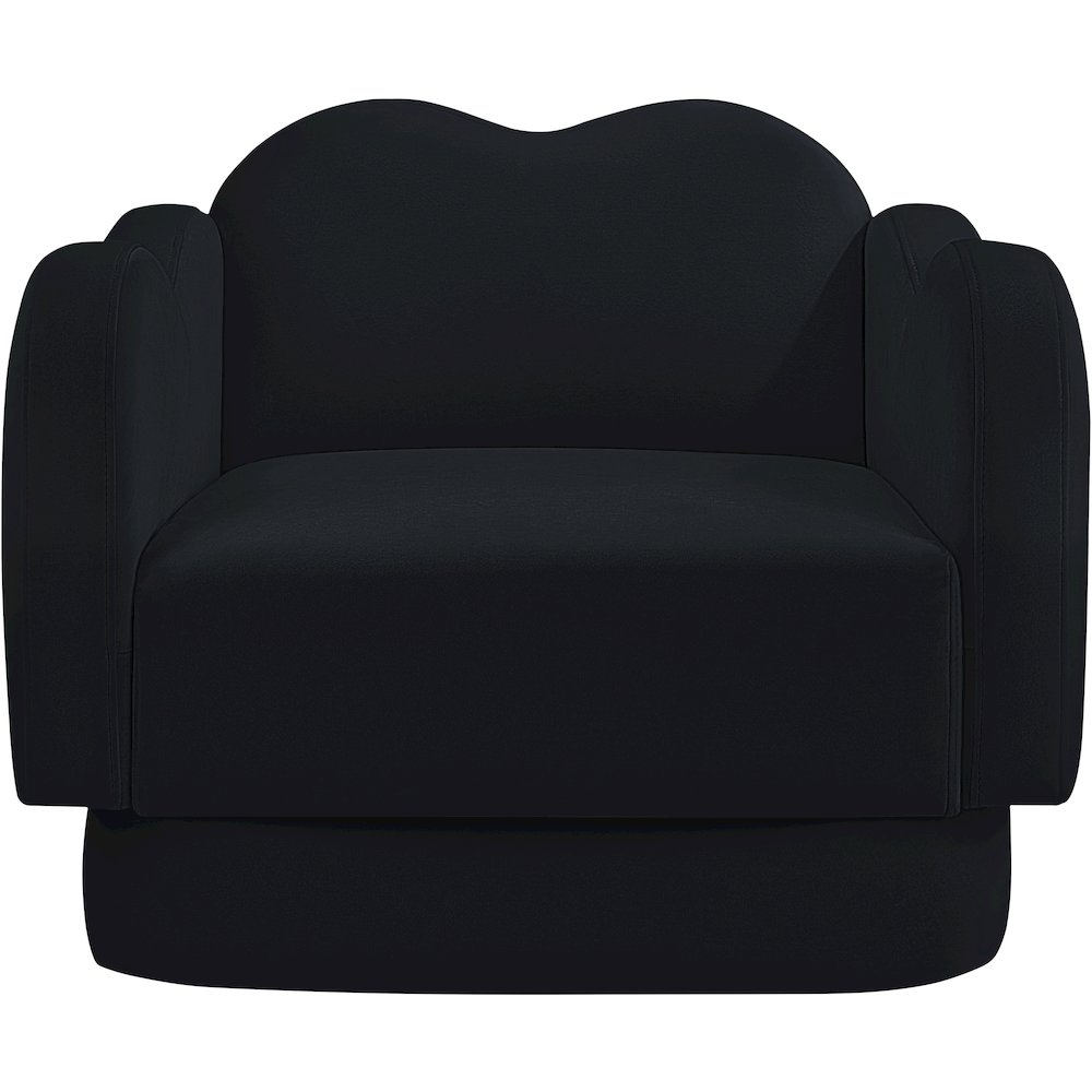 Bloom Black Velvet Chair. Picture 2