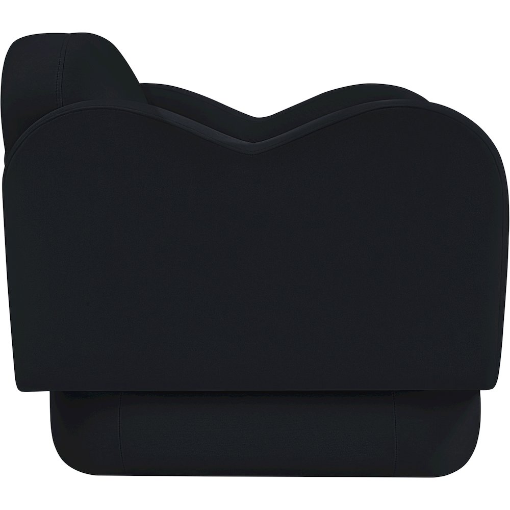 Bloom Black Velvet Chair. Picture 3