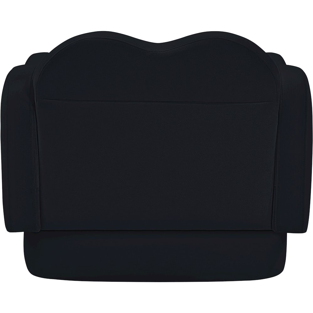 Bloom Black Velvet Chair. Picture 4