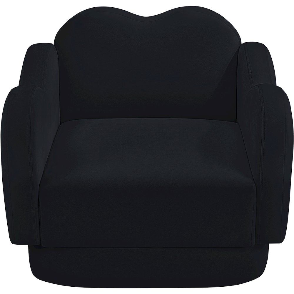Bloom Black Velvet Chair. Picture 5