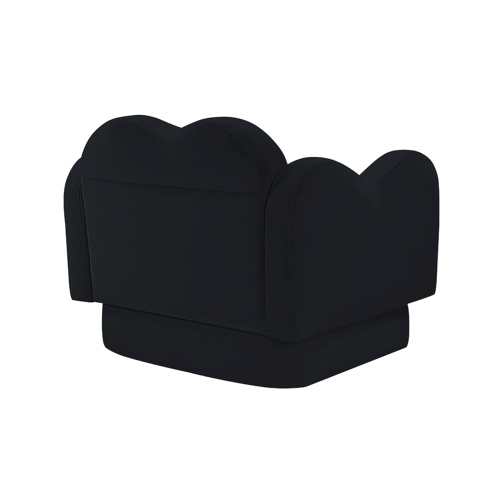 Bloom Black Velvet Chair. Picture 6