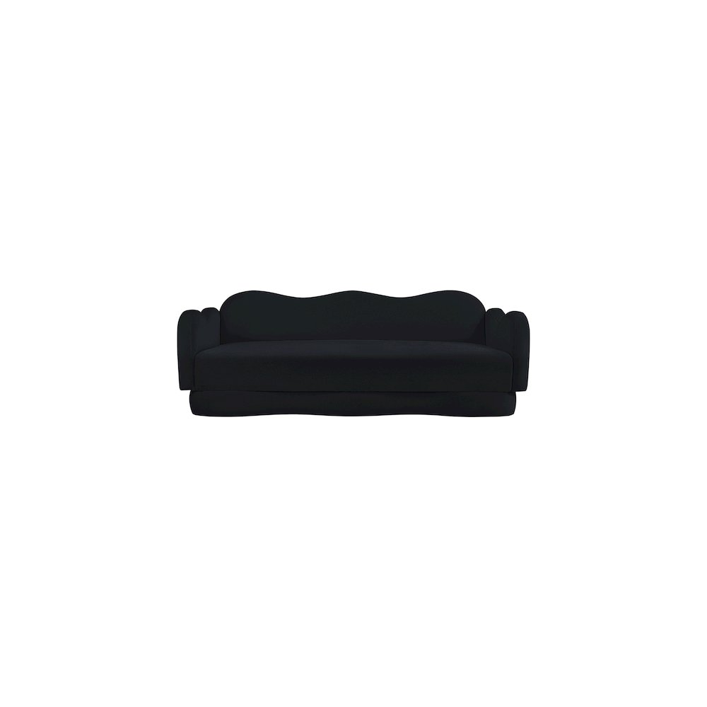 Bloom Black Velvet Sofa. Picture 2