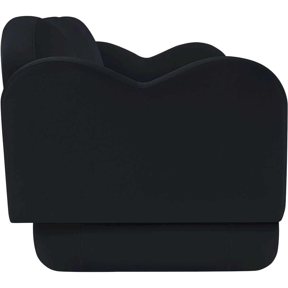 Bloom Black Velvet Sofa. Picture 3