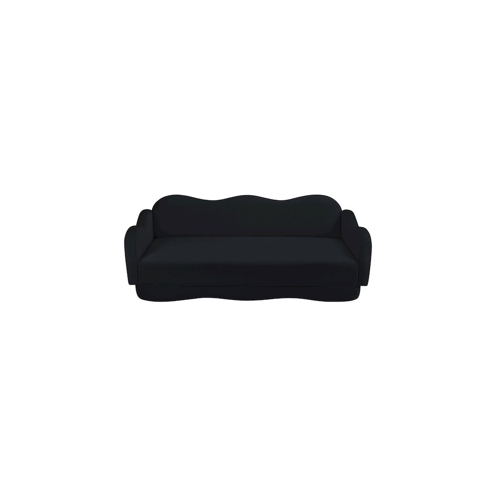 Bloom Black Velvet Sofa. Picture 5