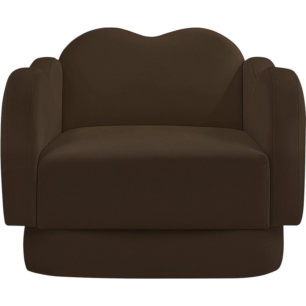 Bloom Brown Velvet Chair. Picture 2