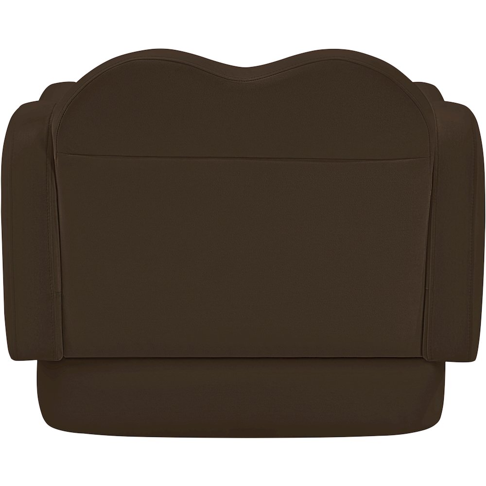 Bloom Brown Velvet Chair. Picture 4