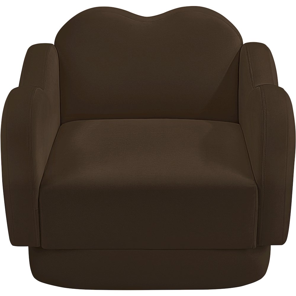 Bloom Brown Velvet Chair. Picture 5