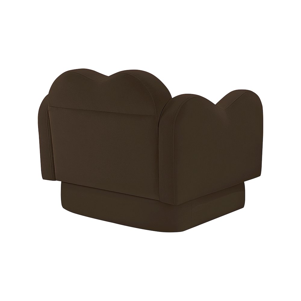 Bloom Brown Velvet Chair. Picture 6