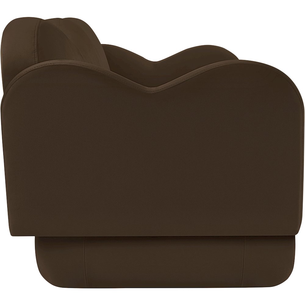 Bloom Brown Velvet Sofa. Picture 3