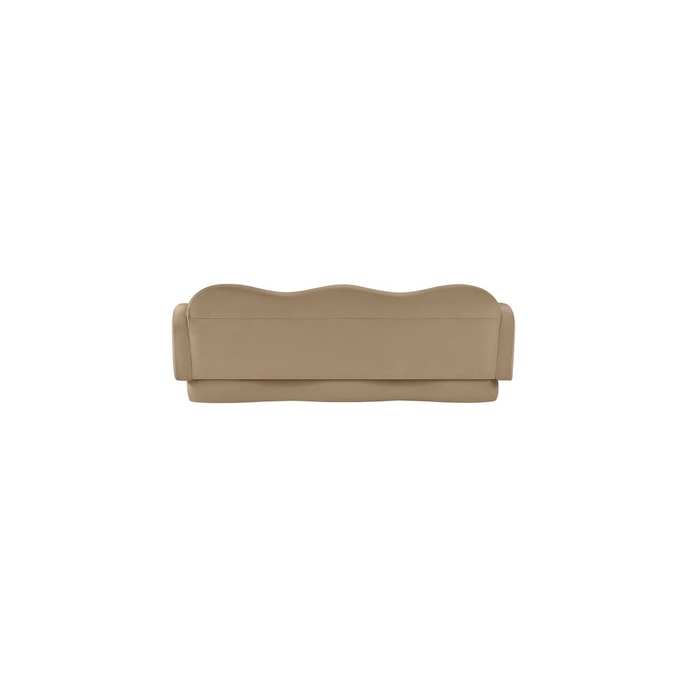 Bloom Camel Velvet Sofa. Picture 4