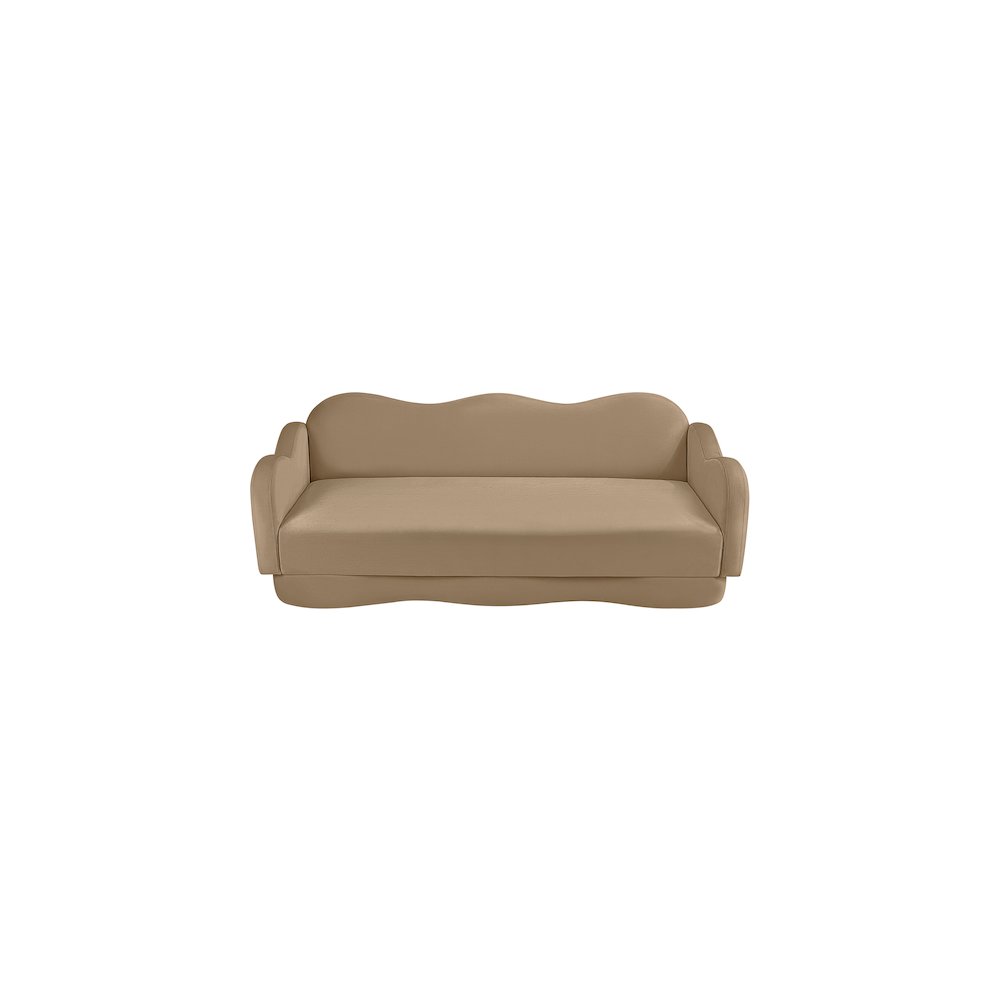Bloom Camel Velvet Sofa. Picture 5