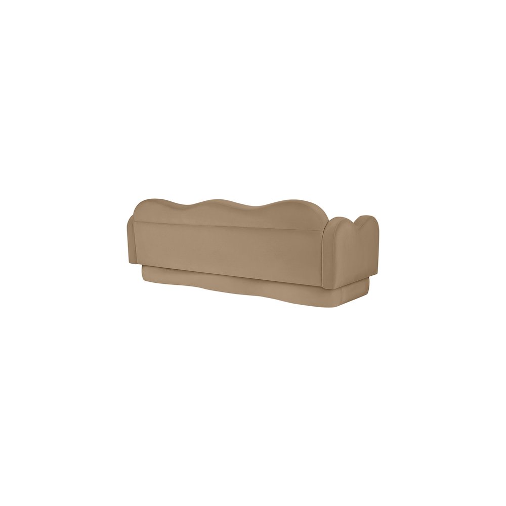 Bloom Camel Velvet Sofa. Picture 6