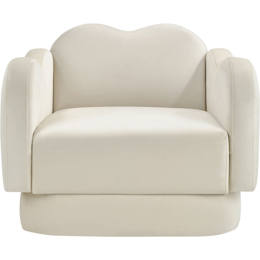 Bloom Cream Velvet Chair. Picture 2