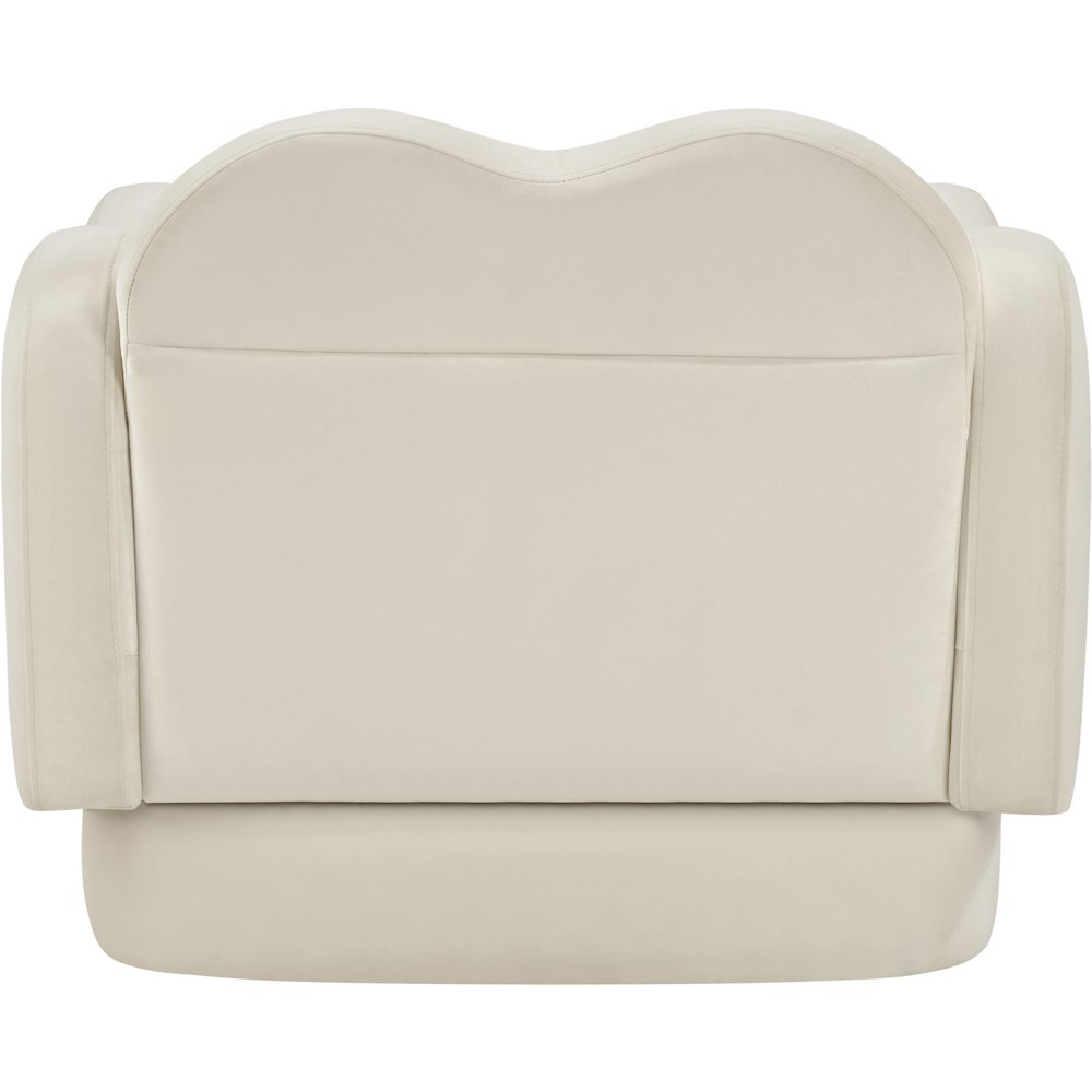 Bloom Cream Velvet Chair. Picture 4