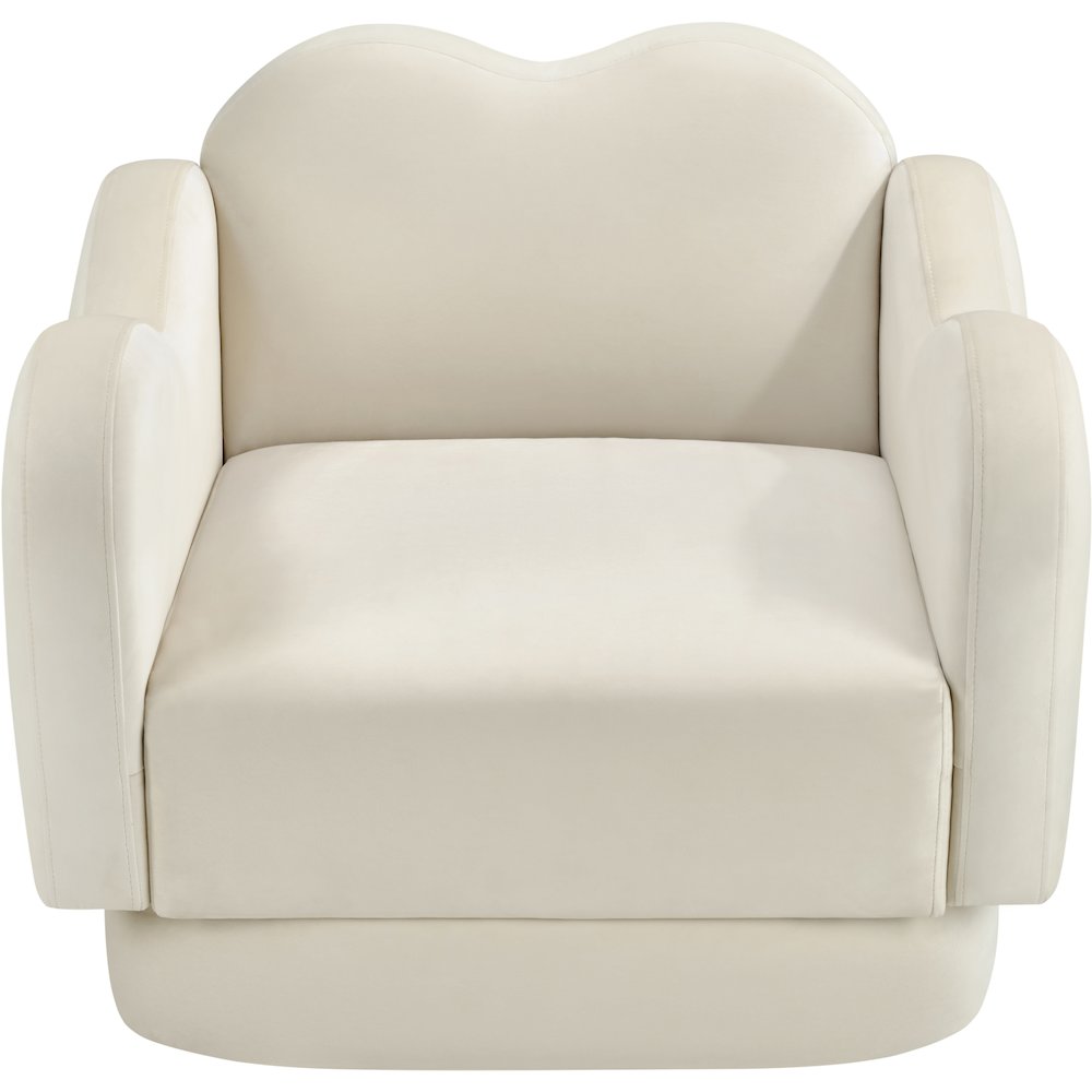 Bloom Cream Velvet Chair. Picture 5