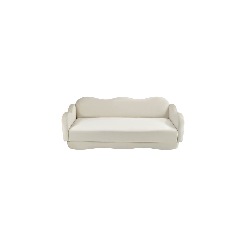 Bloom Cream Velvet Sofa. Picture 5