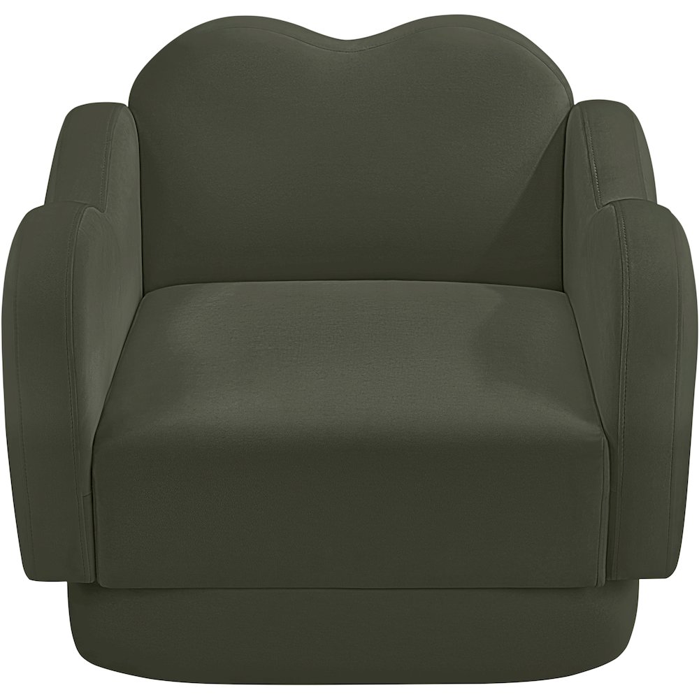 Bloom Green Velvet Chair. Picture 5