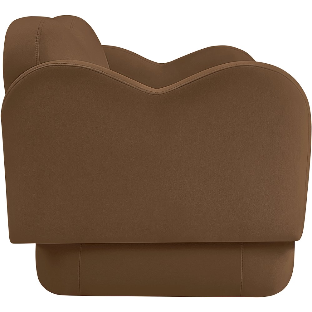 Bloom Saddle Velvet Loveseat. Picture 3