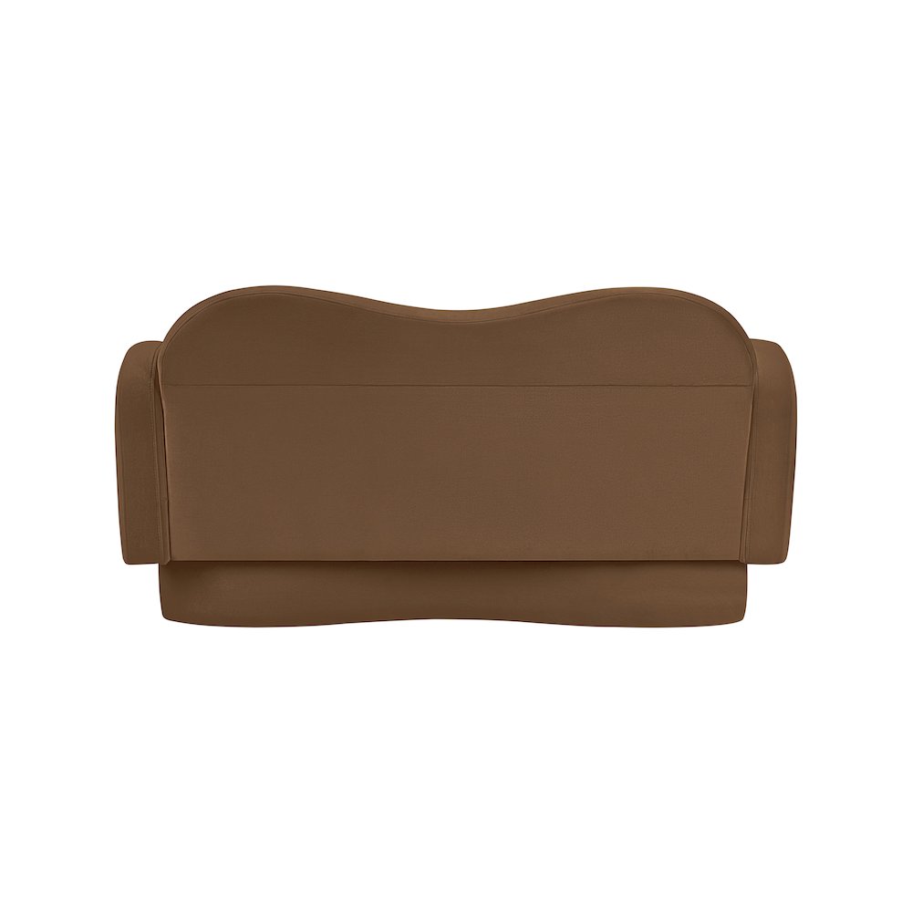 Bloom Saddle Velvet Loveseat. Picture 4
