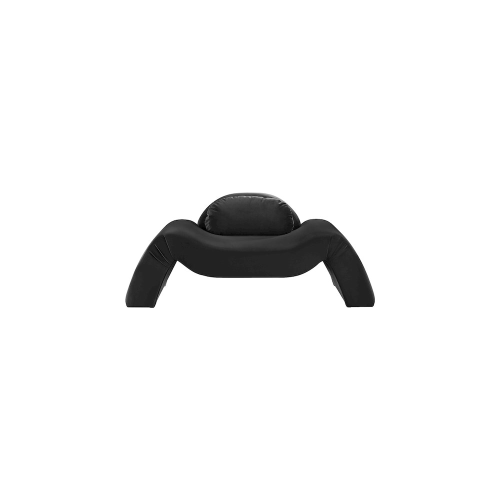 Austin Black Velvet Chair. Picture 2