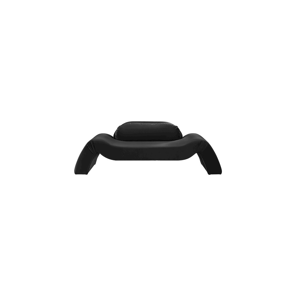 Austin Black Velvet Loveseat. Picture 2
