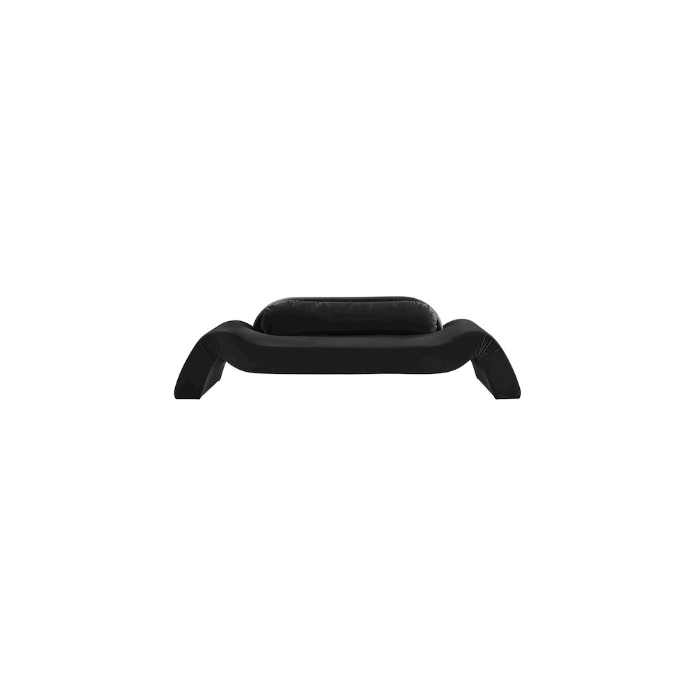 Austin Black Velvet Sofa. Picture 2
