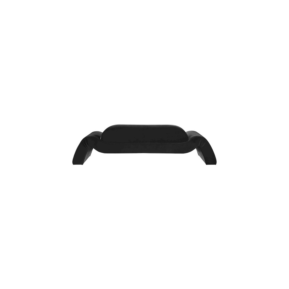 Austin Black Velvet Sofa. Picture 4