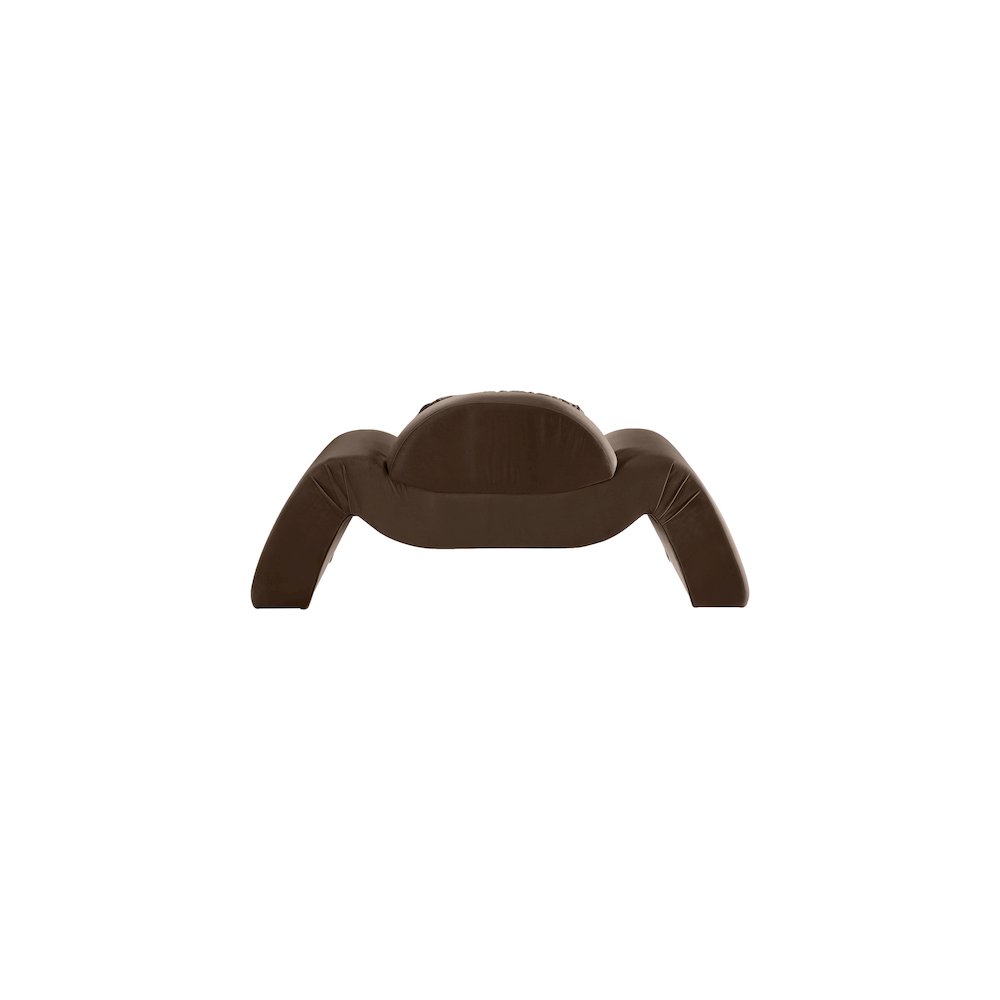 Austin Brown Velvet Chair. Picture 4