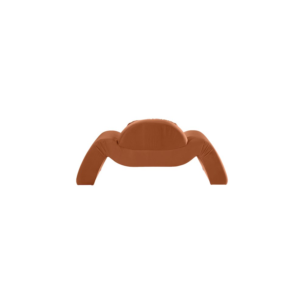 Austin Cognac Velvet Chair. Picture 4