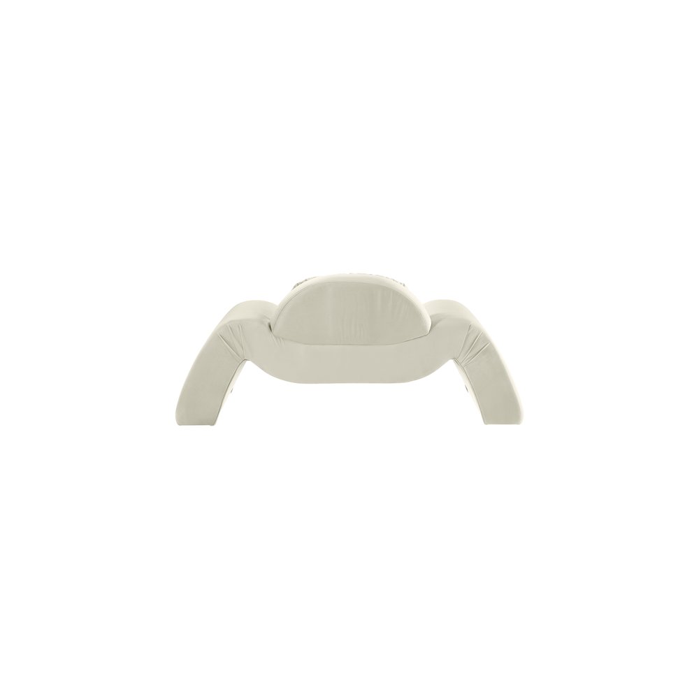 Austin Cream Velvet Chair. Picture 4