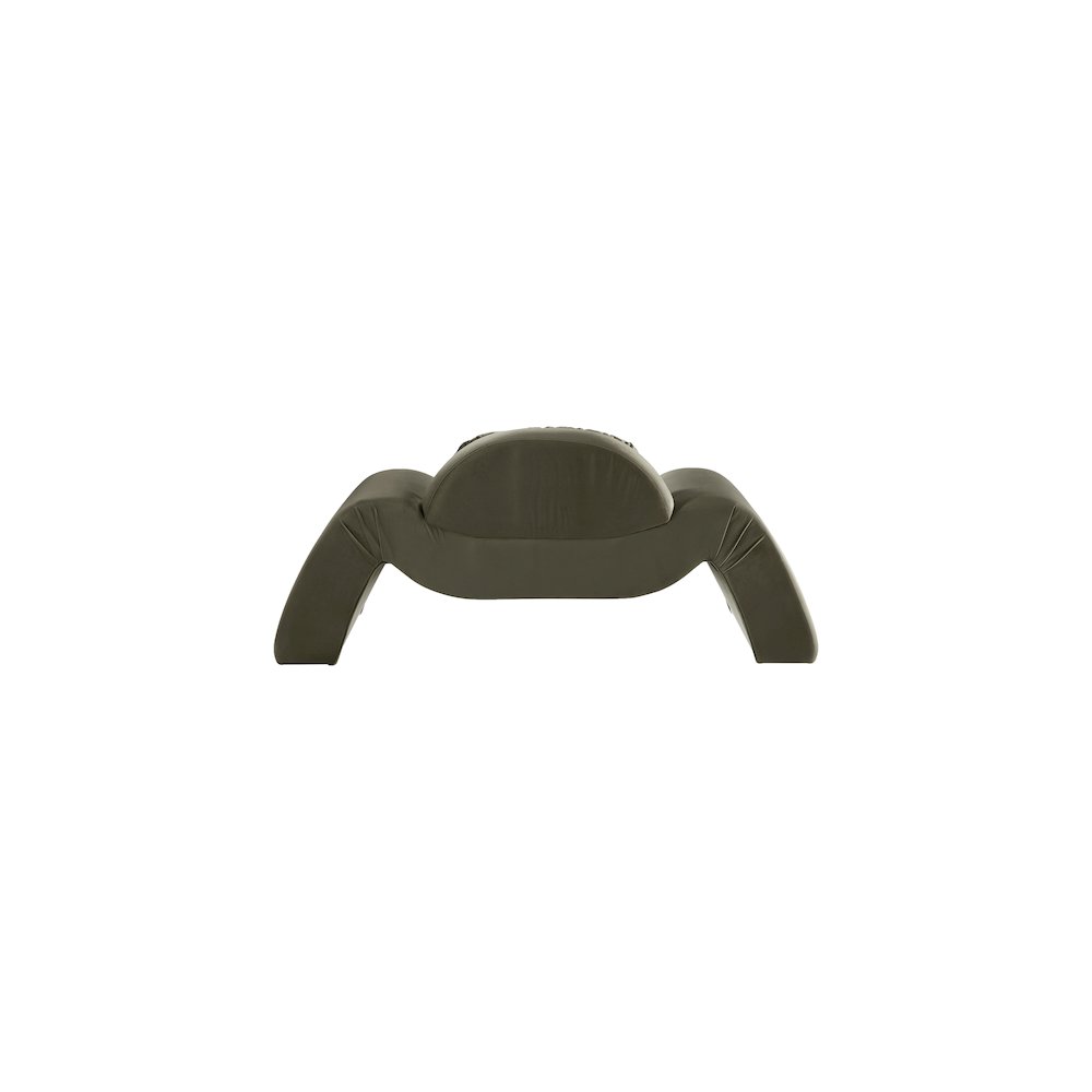 Austin Green Velvet Chair. Picture 4
