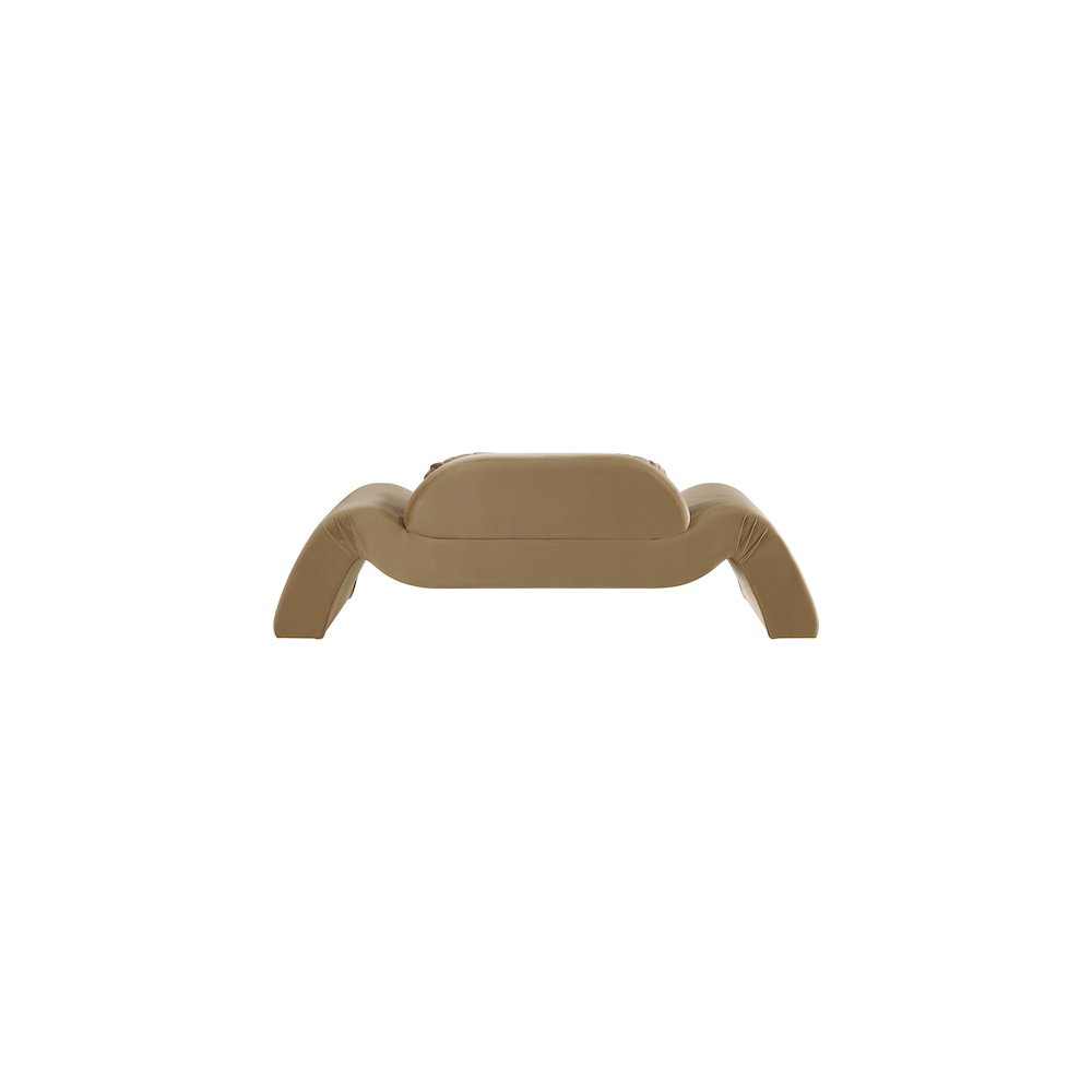 Austin Saddle Velvet Loveseat. Picture 4