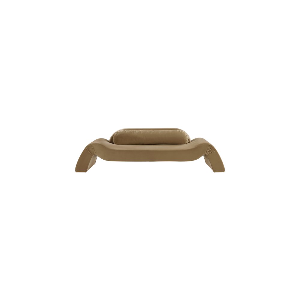 Austin Saddle Velvet Sofa. Picture 2