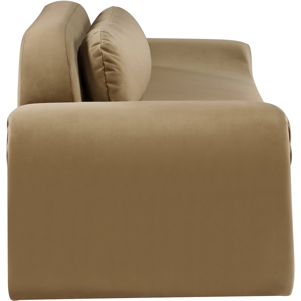 Austin Saddle Velvet Sofa. Picture 3