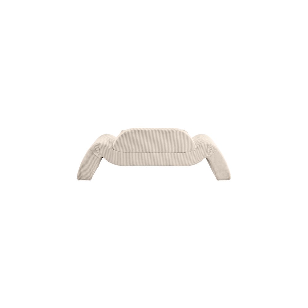 Austin Beige Corduroy Fabric Loveseat. Picture 4