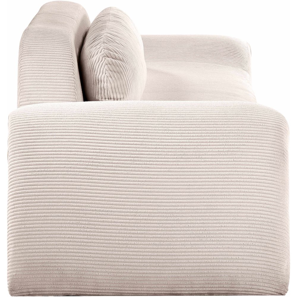 Austin Beige Corduroy Fabric Sofa. Picture 3