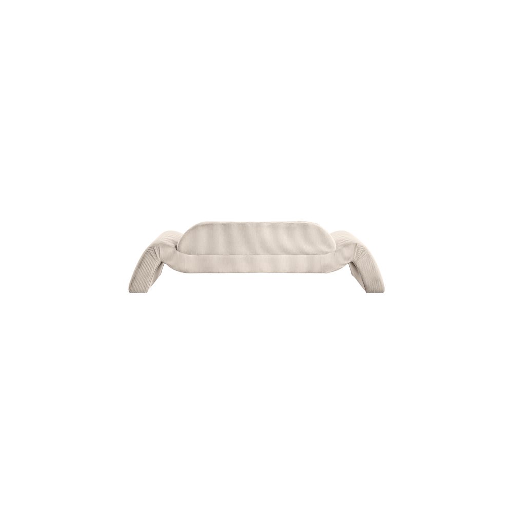 Austin Beige Corduroy Fabric Sofa. Picture 4
