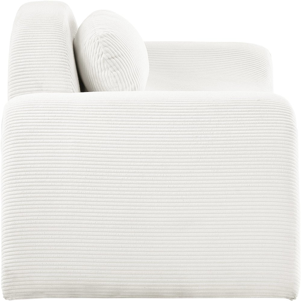Austin Cream Corduroy Fabric Chair. Picture 3